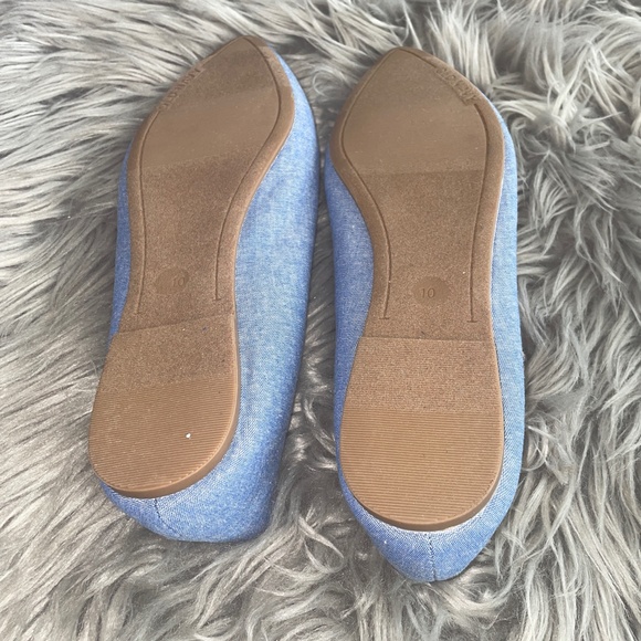 EUC Old Navy Pointy Toe Flats Light Blue Size 10 - Picture 7 of 7